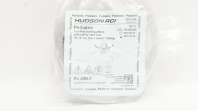 Teleflex 1058 HudsonRCI Pediatric Non-Rebreathing Mask w/Safety Vent, 7Ft.Tubing